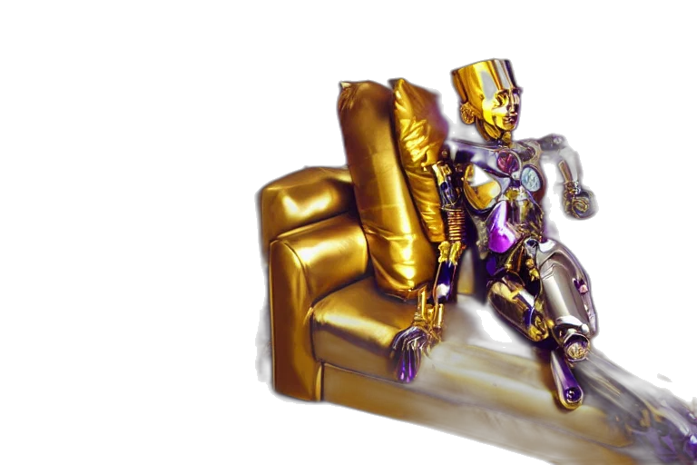 furniture, robot, jewelry, crown transparent PNG cut-out