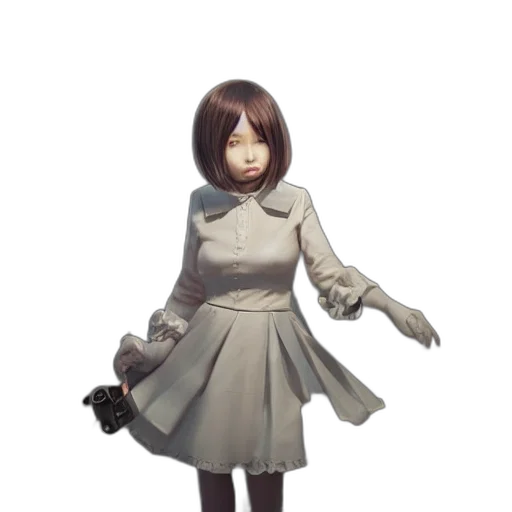 dress, staff, creature, robot, concept art, 3d render, pixel art, fantasy art transparent PNG cut-out
