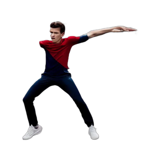 staff, jacket, concept art, 3d render, tom, holland, dabbing, canon transparent PNG cut-out