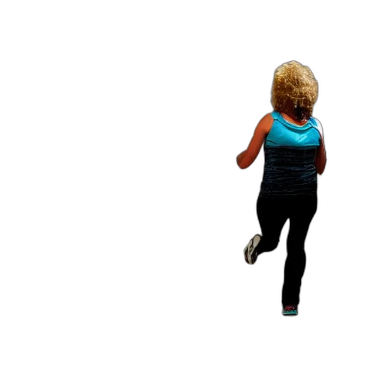 hair, dress, 3d render, photorealistic, pixel art, concept art, woman, running transparent PNG cut-out