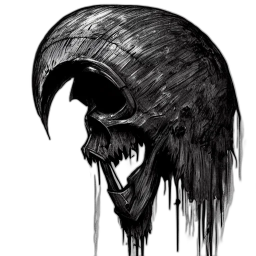 mask, face, creature, hat, concept art, comic book art, fantasy art, pencil sketch transparent PNG cut-out