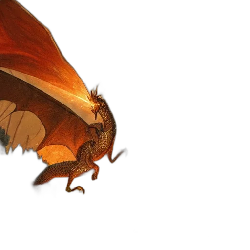 dragon, creature, animal, mask, concept art, fantasy art, watercolor, 3d render transparent PNG cut-out