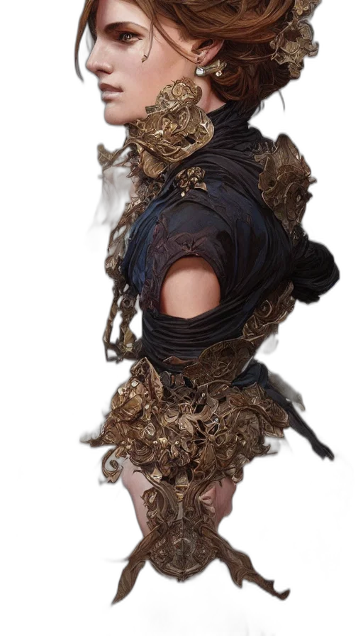 mask, hair, dress, crown transparent PNG cut-out