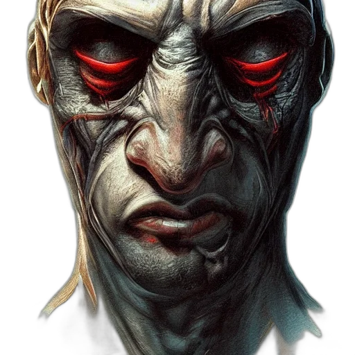 face, mask, comic book art, concept art transparent PNG cut-out