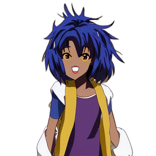 dress, hair, staff, anime transparent PNG cut-out