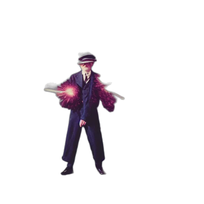 staff, hat, jacket, weapon, concept art, pixel art, 3d render, cartoon transparent PNG cut-out