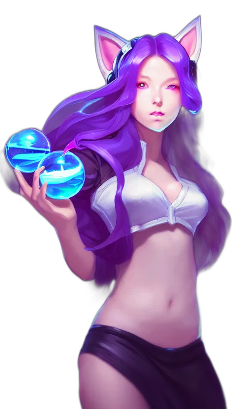dress, fantasy art, concept art, vaporwave, anime, underwater, neon lights, pastel transparent PNG cut-out