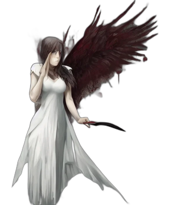dress, staff, weapon, creature, concept art, fantasy art, pixel art, anime transparent PNG cut-out