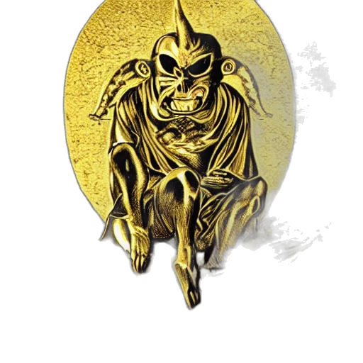 jewelry, mask, crown, comic book art, concept art, golden, gold, engraving transparent PNG cut-out