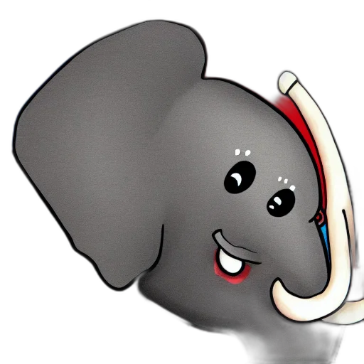 animal, staff, cartoon, 3d render transparent PNG cut-out