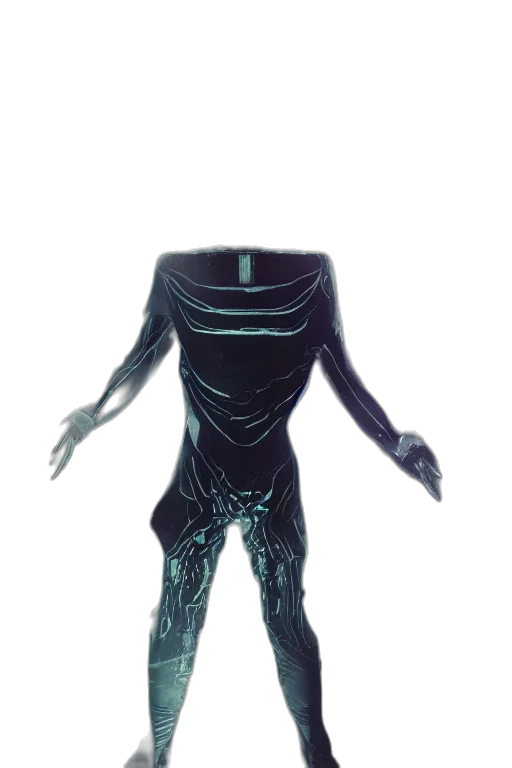 robot, creature, mask, dress, concept art, 3d render, vaporwave, pixel art transparent PNG cut-out