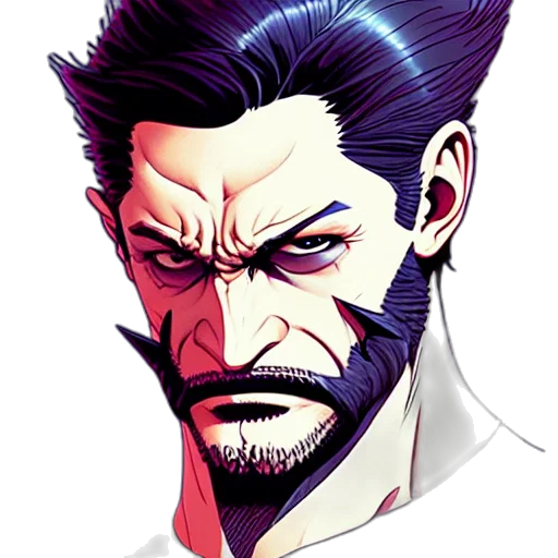 face, staff, comic book art, concept art transparent PNG cut-out