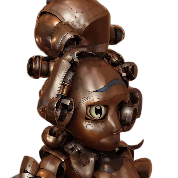robot, concept art, 3d render, fantasy art transparent PNG cut-out