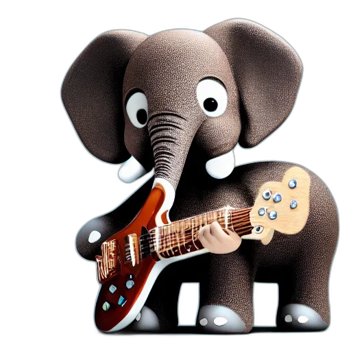 animal, 3d render, cartoon, photorealistic, concept art, cute, mascot, elephant transparent PNG cut-out