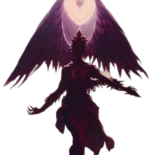 dragon, staff, creature, concept art, fantasy art, pixel art, comic book art, dark transparent PNG cut-out