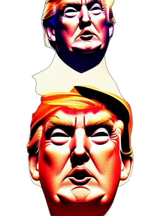 mask, hat, face, comic book art, concept art, vaporwave, cartoon, colorful transparent PNG cut-out