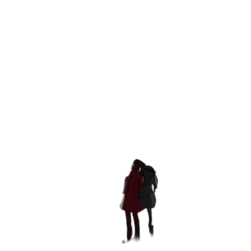 jacket, umbrella, dress, creature, pixel art, concept art, 3d render, photorealistic transparent PNG cut-out