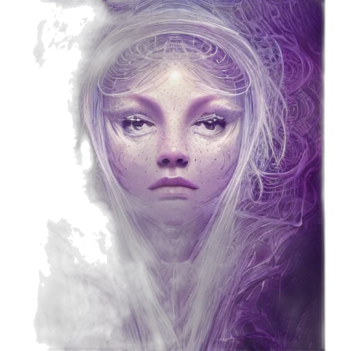 face, mask, creature, fantasy art transparent PNG cut-out