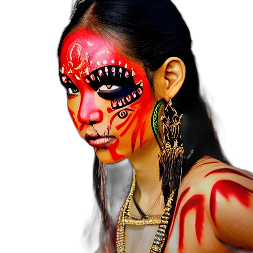 mask, face, jewelry, photorealistic transparent PNG cut-out
