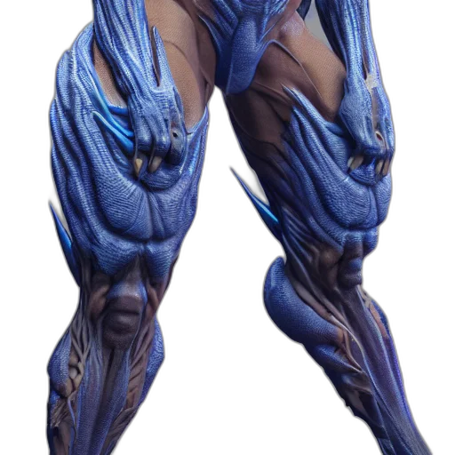 creature, robot, animal, concept art, 3d render, photorealistic, comic book art, blue transparent PNG cut-out