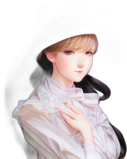 face, hat, staff, dress transparent PNG cut-out