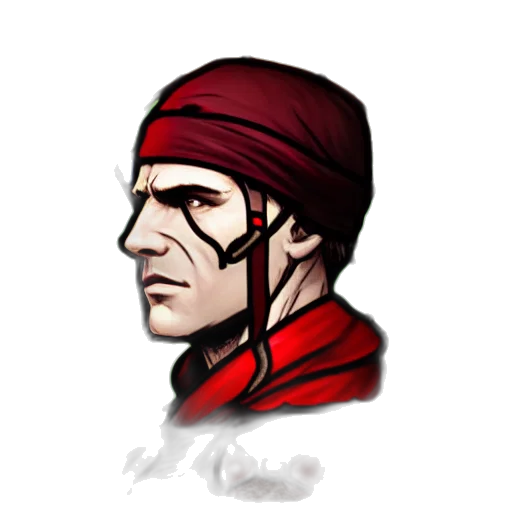 staff, face, hat, pixel art, fantasy art, concept art, comic book art, red transparent PNG cut-out