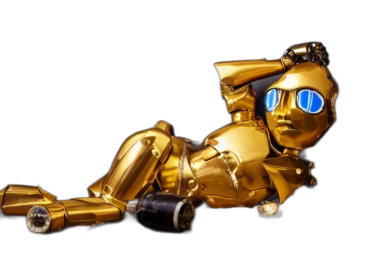 robot, concept art, 3d render, pixel art transparent PNG cut-out