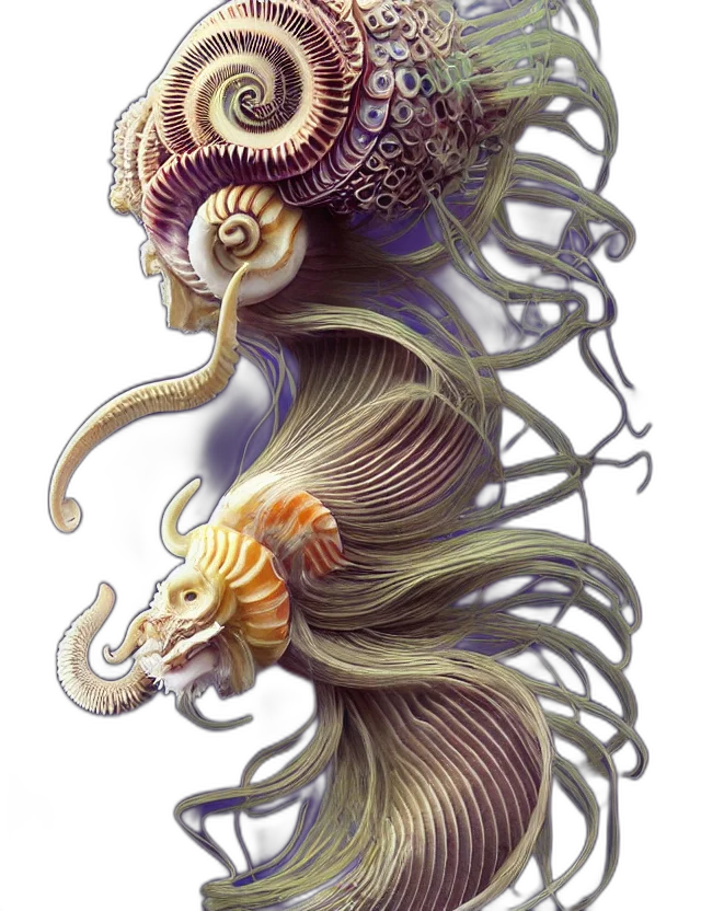 creature, animal, hair, staff, concept art, fantasy art, photorealistic, 3d render transparent PNG cut-out