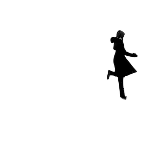 dress, staff, umbrella, robot, pixel art, concept art, 3d render, cartoon transparent PNG cut-out