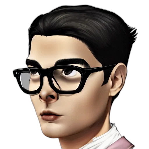 face, staff, cartoon, photorealistic transparent PNG cut-out