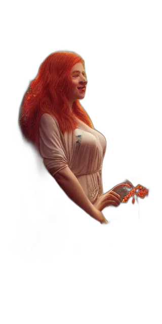 jewelry, dress, robot, staff, fantasy art, concept art, pixel art, photorealistic transparent PNG cut-out
