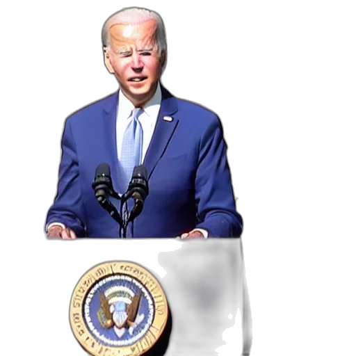 joe, biden, mullet transparent PNG cut-out