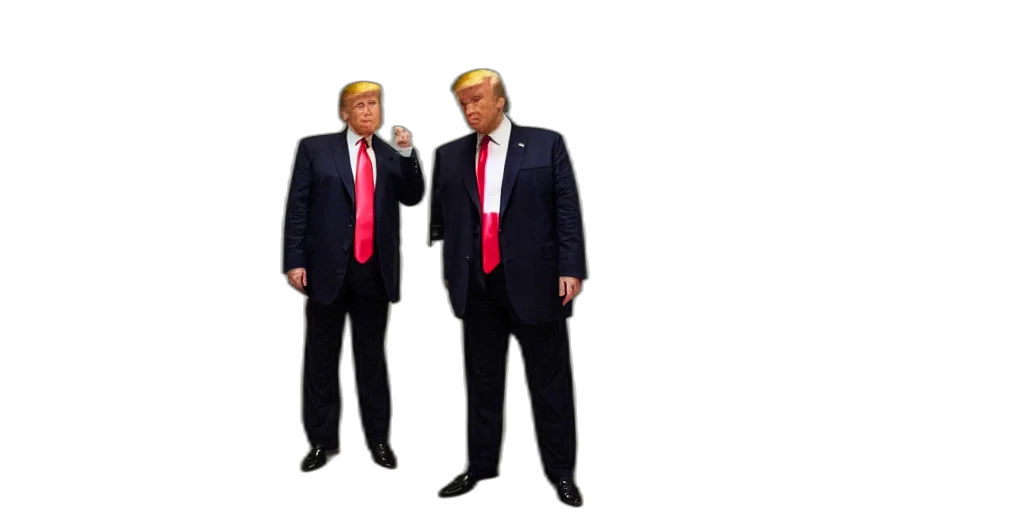 concept art, 3d render, ultra, wide, angle, photo, donald, trump transparent PNG cut-out