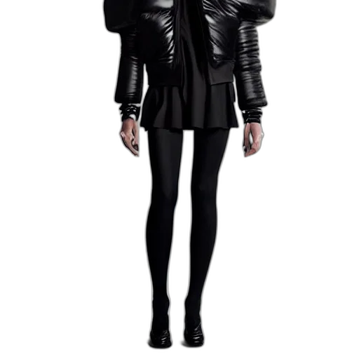 jacket, concept art, dark, monochrome, contemporary, high, fashion, reinterpretation transparent PNG cut-out