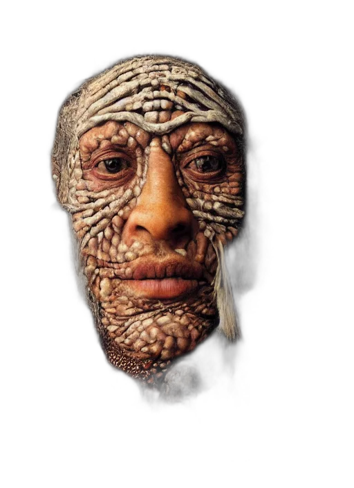 mask, face, creature, jewelry transparent PNG cut-out