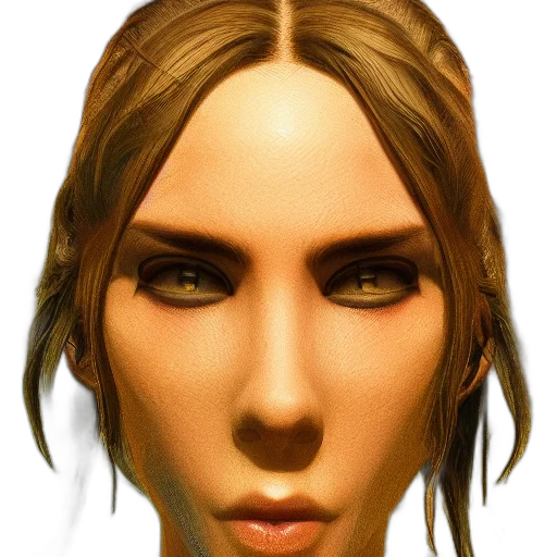 face, mask, hair, staff transparent PNG cut-out