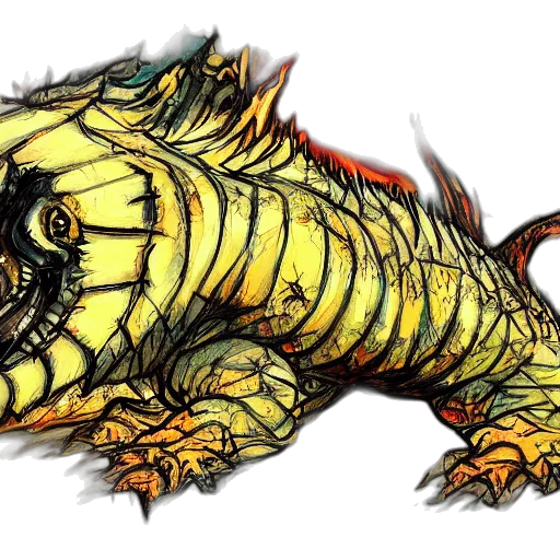 dragon, creature, animal, concept art transparent PNG cut-out