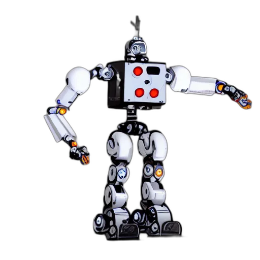 robot, 3d render, concept art, pixel art, strongest, which, imagine transparent PNG cut-out