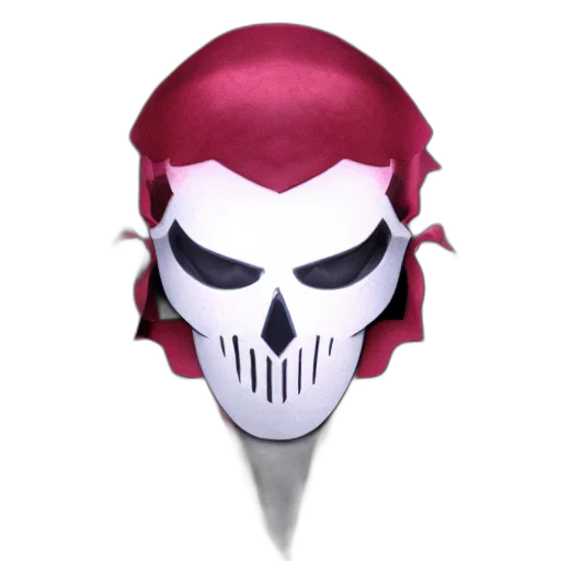 mask, crown, hat, weapon, 3d render, concept art, fantasy art, photorealistic transparent PNG cut-out