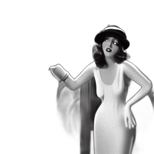 dress, hat, concept art, 3d render transparent PNG cut-out