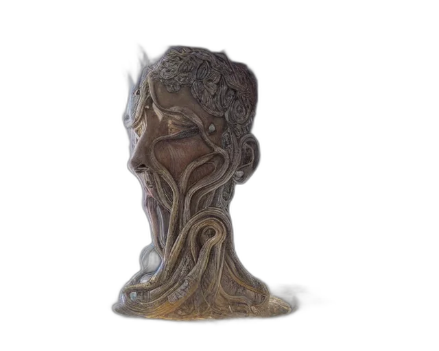 mask, tree, crown, hair transparent PNG cut-out