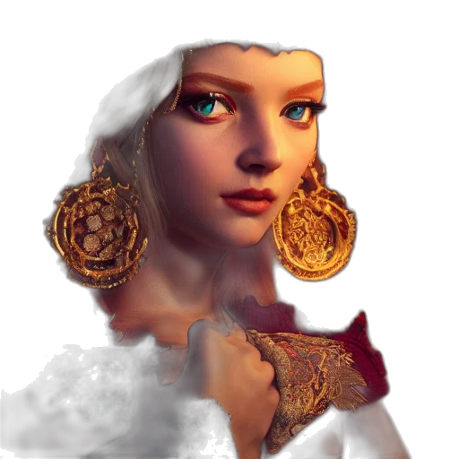 jewelry, face, crown, fantasy art transparent PNG cut-out
