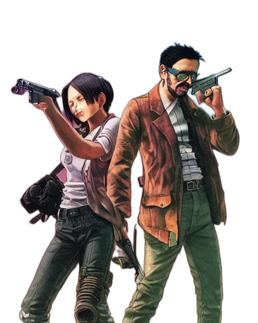 jacket, concept art, comic book art, cyberpunk transparent PNG cut-out