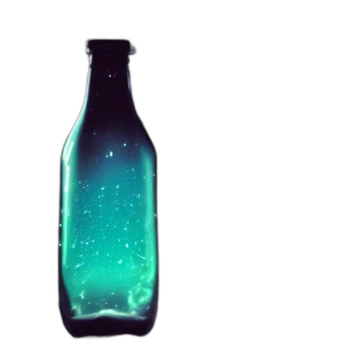 bottle, food, jacket, weapon, 3d render, vaporwave, concept art, pixel art transparent PNG cut-out