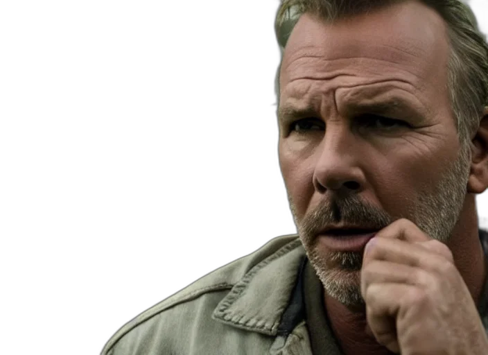 film, still, kevin, costner, jim, hopper, stranger, things transparent PNG cut-out