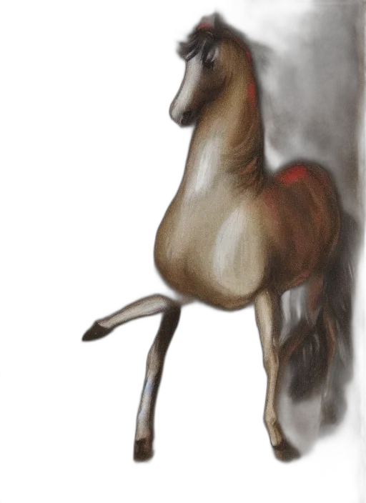animal, creature, staff, hair, watercolor, concept art, photorealistic, oil painting transparent PNG cut-out