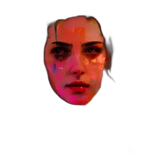 face, mask, robot, creature transparent PNG cut-out
