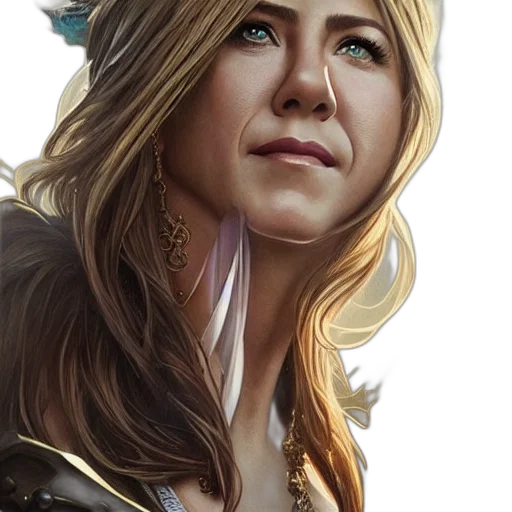 face, crown, fantasy art, photorealistic transparent PNG cut-out