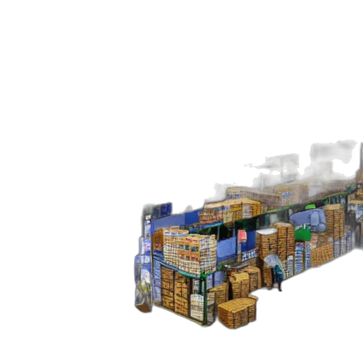furniture, food, weapon, 3d render transparent PNG cut-out