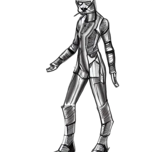 robot, jacket, concept art, cyberpunk transparent PNG cut-out